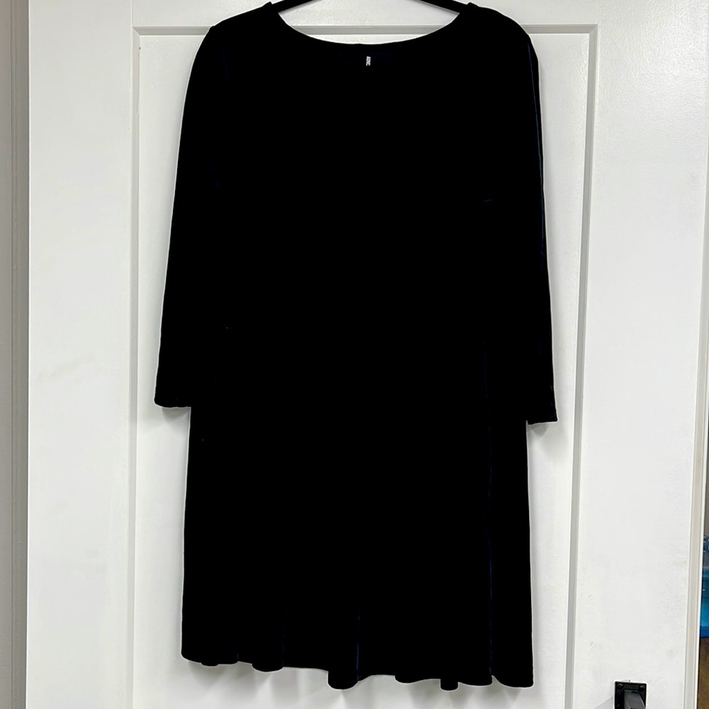 Black velvet tunic